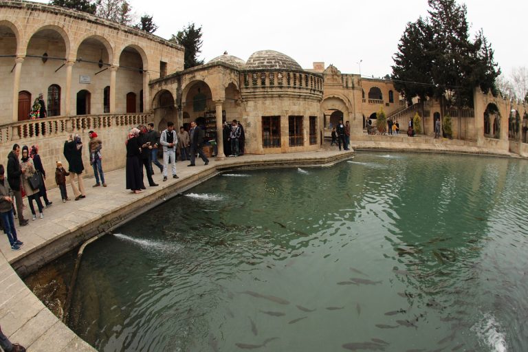 Elruha Hotel — Şanlıurfa Balıklıgöl çevresinde yer alan tarihi cami ve avluların genel görünümü